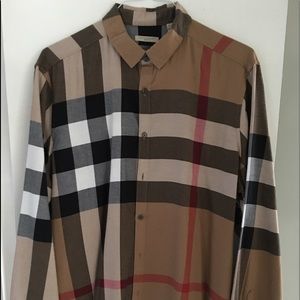 Burburry Brit long sleeve button down shirt